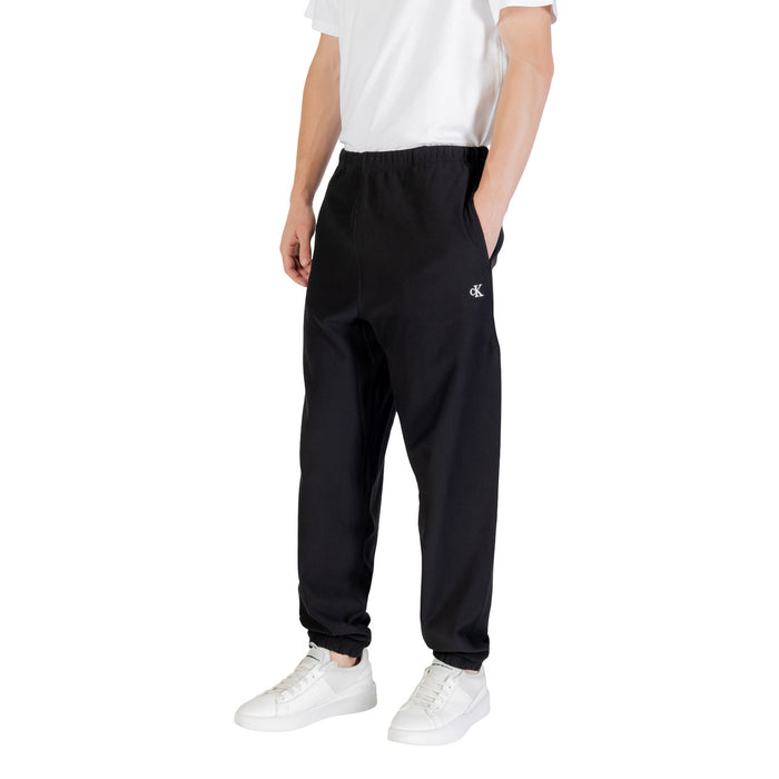 Image 3 : Pantalon Calvin Klein Jeans homme noir vue de profil coupe moderne — Delvale