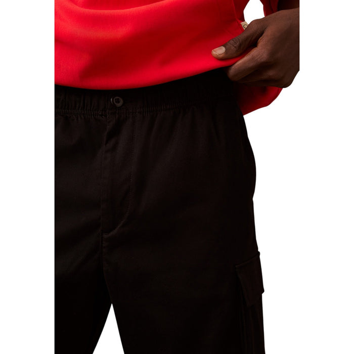 Image 3 : Pantalon Calvin Klein Jeans homme noir, vue d'ensemble coupe regular — Delvale