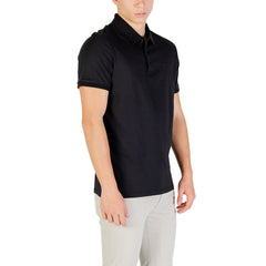 Image 3 : Polo Calvin Klein Jeans homme noir manches courtes, vue de dos — Delvale