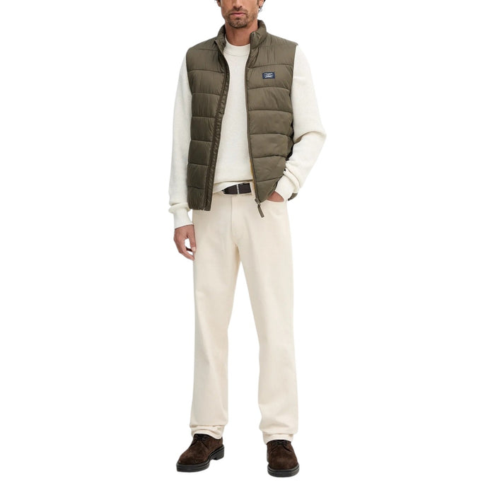 Image 3 : Détail pull Calvin Klein Jeans homme beige, col rond et finitions — Delvale