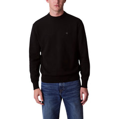 Image 4 : Pull Calvin Klein Jeans homme blanc vu de dos, finitions soignées — Delvale