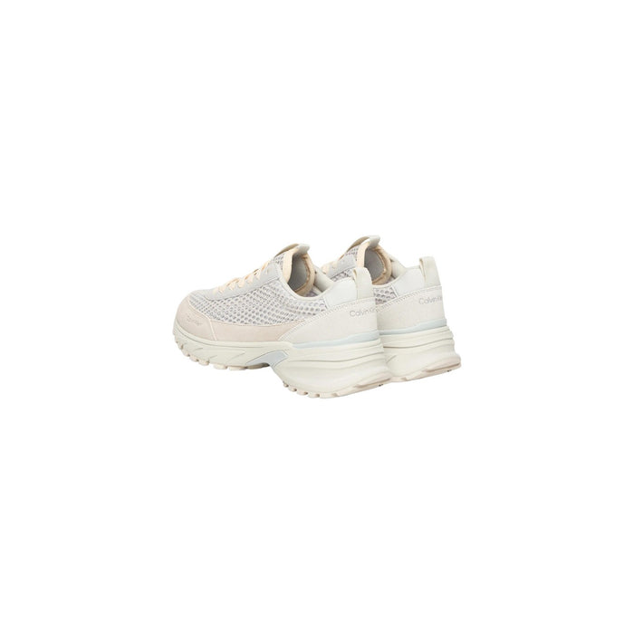 Image 3 : Détail de la semelle épaisse en caoutchouc crantée des baskets Calvin Klein Jeans femme chunky runner — Delvale