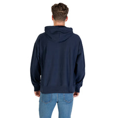 Image 3 : Sweat Calvin Klein Jeans homme bleu capuche vue de dos avec logo — Delvale