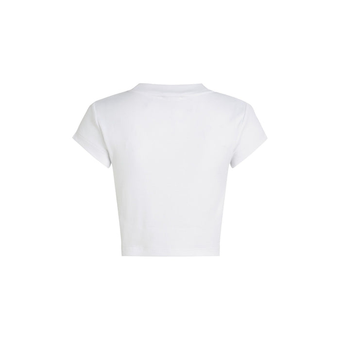 Image 2 : T-shirt Calvin Klein Jeans femme blanc manches courtes coupe féminine — delvale