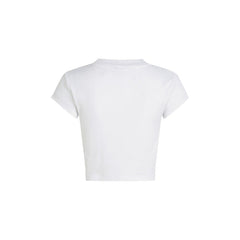 Image 2 : T-shirt Calvin Klein Jeans femme blanc manches courtes coupe féminine — delvale