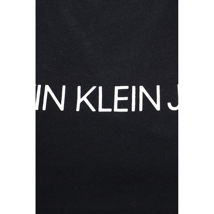 Image 3 : Détail impression logo Calvin Klein Jeans sur t-shirt femme noir — delvale