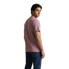 Image 3 : Détail col rond t-shirt Calvin Klein Jeans rose — Delvale