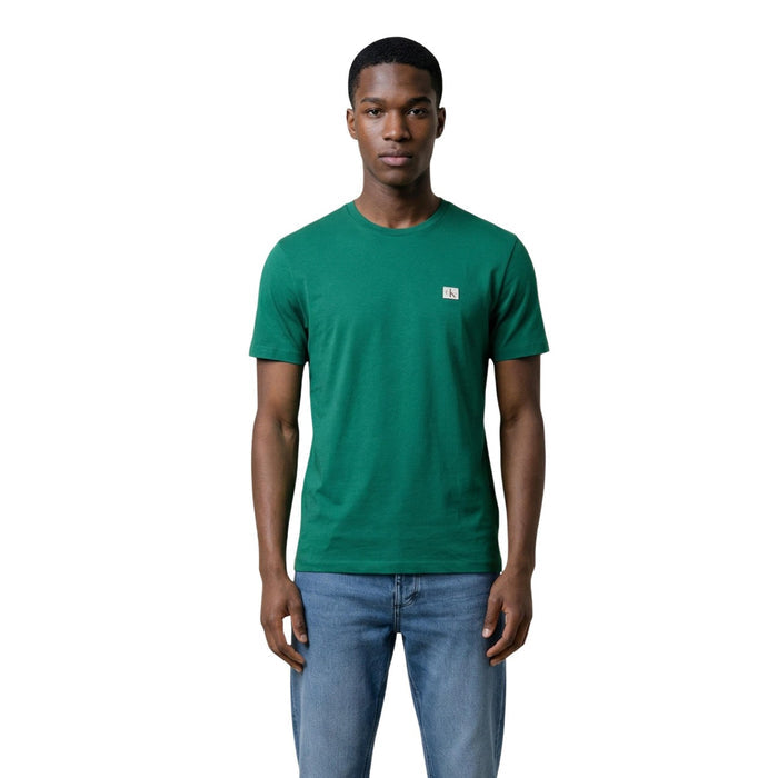 Image 4 : T-shirt Calvin Klein Jeans rose homme vue de dos — Delvale