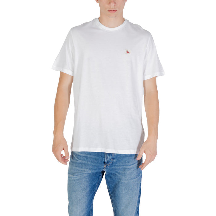 Image 7 : Détail logo Calvin Klein Jeans t-shirt rose — Delvale