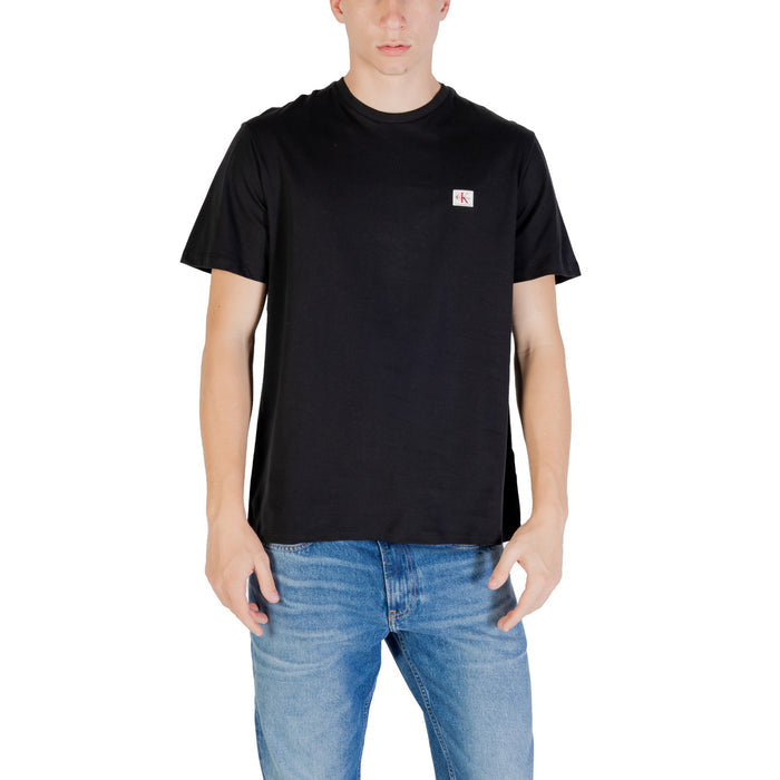 Image 8 : T-shirt Calvin Klein Jeans rose homme vue latérale — Delvale