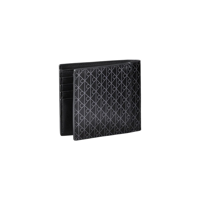Image 2 : Vue détaillée du portefeuille Calvin Klein noir pour femme avec organisation intérieure — Delvale