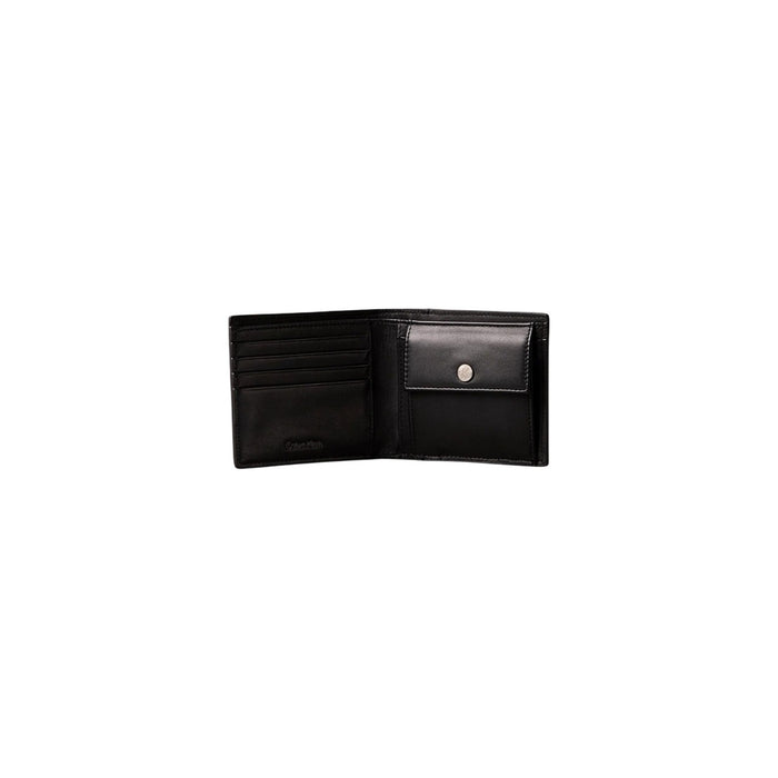 Image 3 : Portefeuille compact Calvin Klein femme noir, design raffiné avec motif imprimé — Delvale