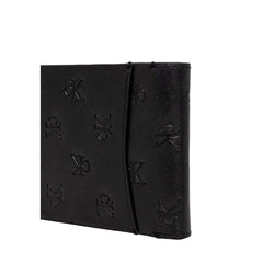 Image 2 : Vue détaillée du portefeuille Calvin Klein noir en cuir premium — Delvale