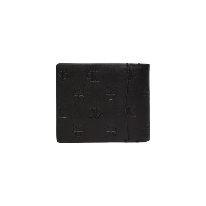 Image 3 : Portefeuille Calvin Klein homme noir ouvert montrant les compartiments — Delvale