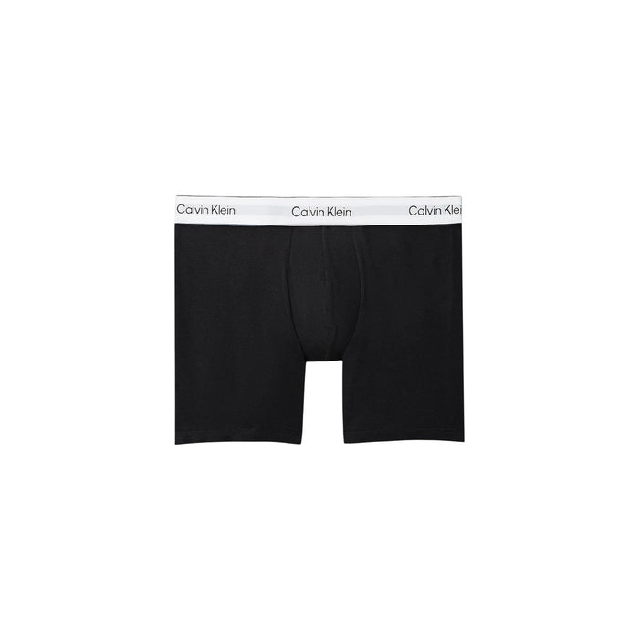 Image 5 : Pack 3 boxers Calvin Klein Underwear homme noirs, ceintures contrastées rose blanc gris, présentation à plat — Delvale