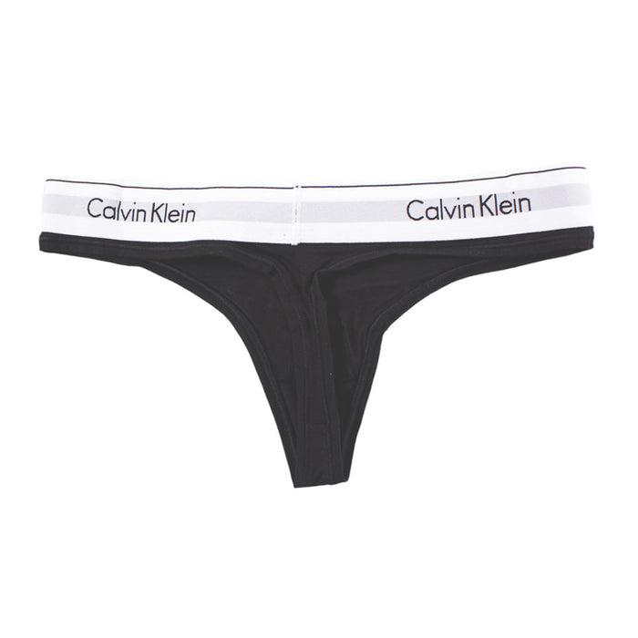 Image 2 : Détail lingerie Calvin Klein Underwear noire avec motif impression — delvale