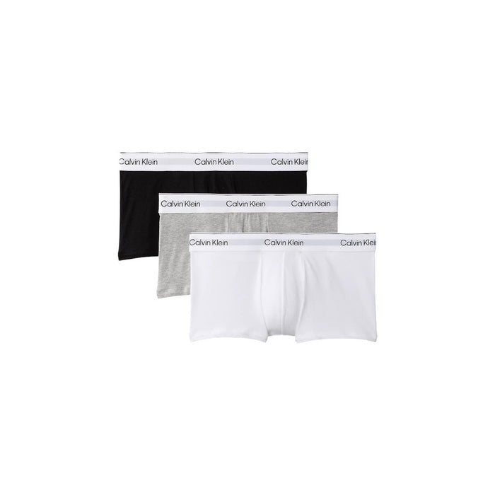 Image 5 : Boxer Calvin Klein Underwear homme bleu azur clair avec ceinture logo blanc, vue de face — Delvale