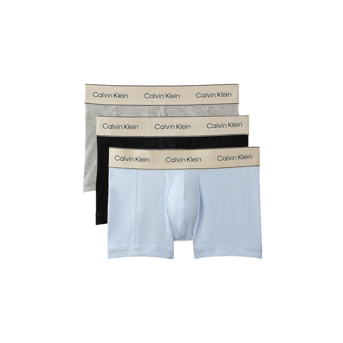 Image 8 : Trois boxers Calvin Klein Underwear Intense Power superposés — coloris noir, gris et turquoise pastel — Delvale