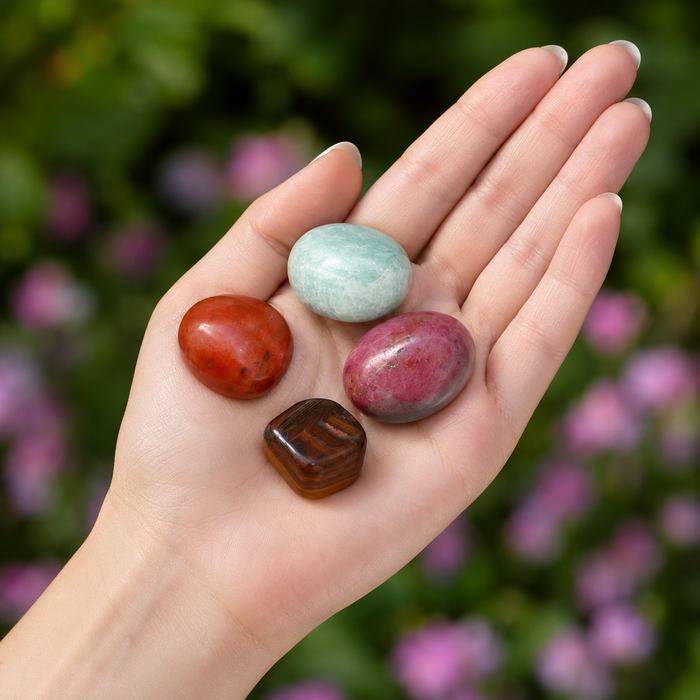 CANCER Zodiac Crystal Kit, CANCER Birthstones Tumbled Stone Set, Cancer Gifts