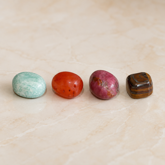 CANCER Zodiac Crystal Kit, CANCER Birthstones Tumbled Stone Set, Cancer Gifts