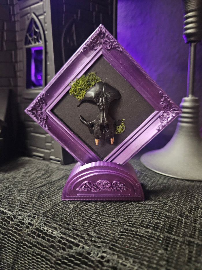 Purple Frame Black Skull