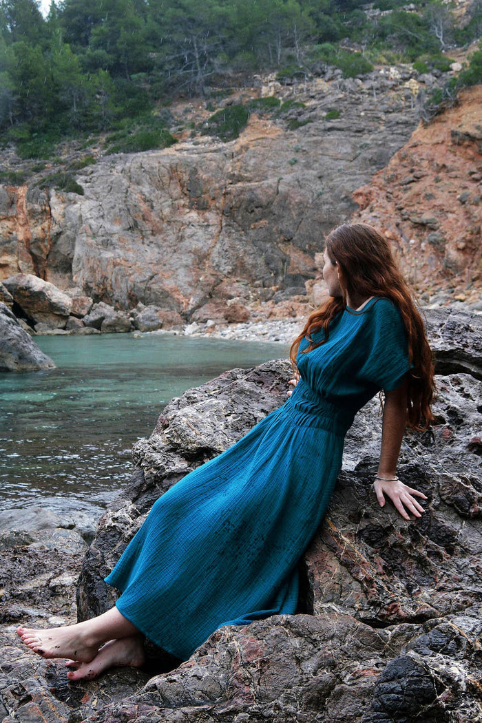 Cecilia Sörensen Magnolia Dress Cyan Green