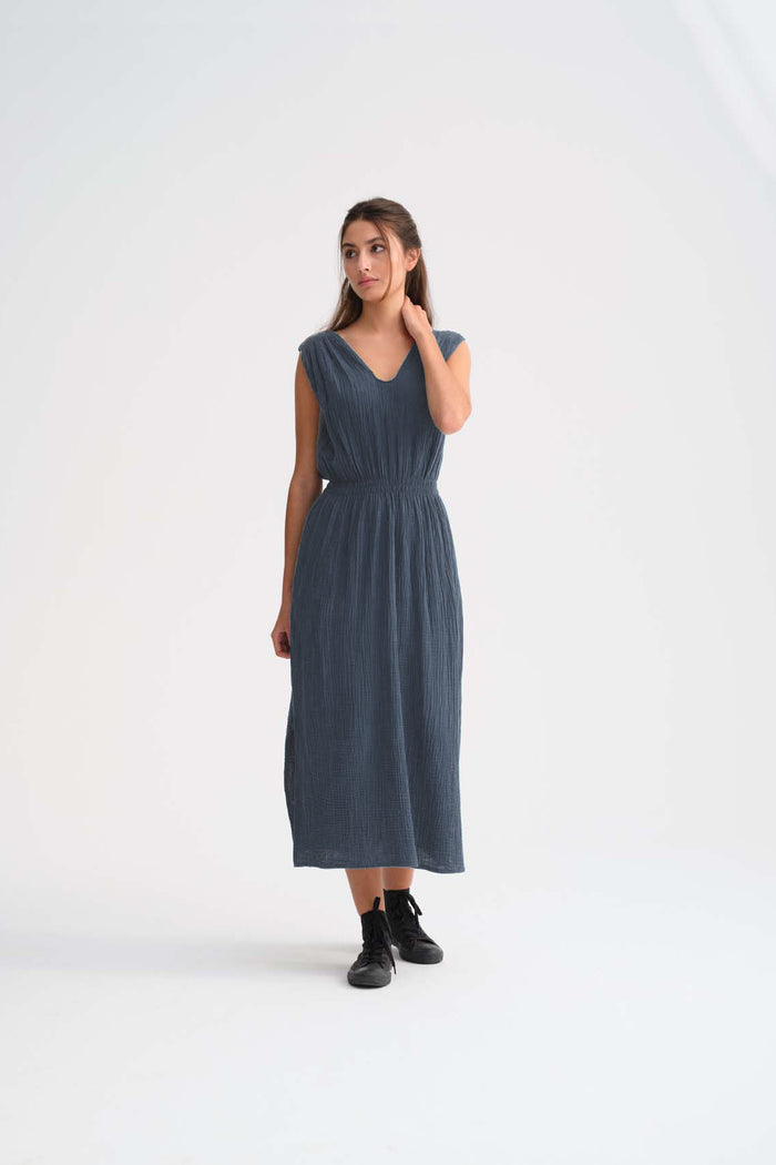 Cecilia Sörensen V-Dress Storm Grey