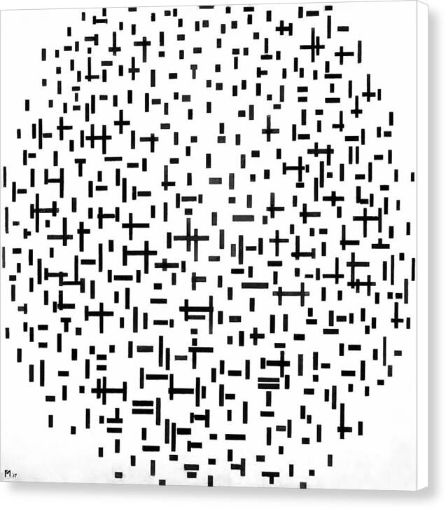 Composition with Lines - Canvas Print