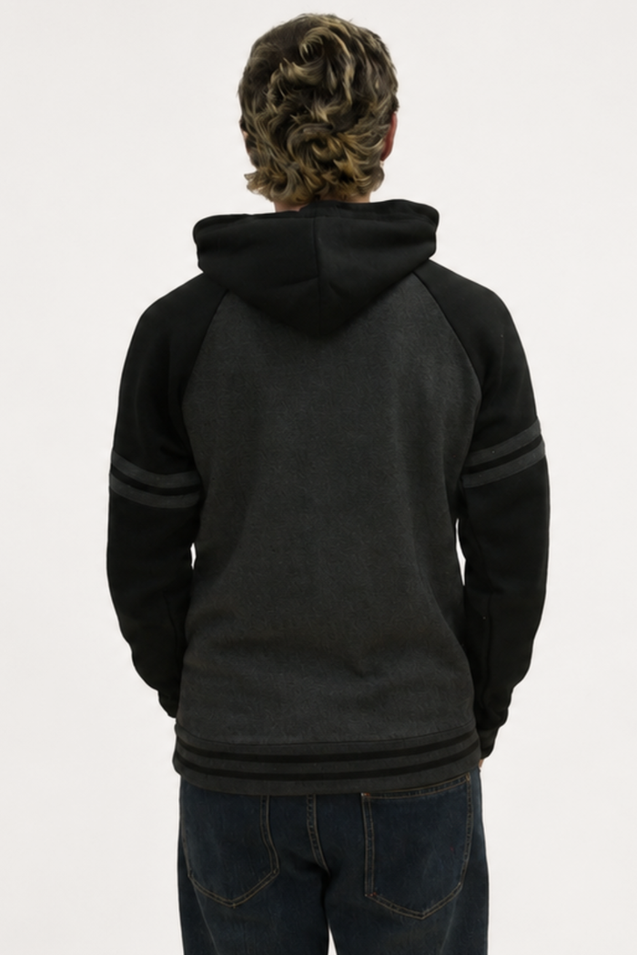 Contrast Raglan Striped Hoodie G-Style USA