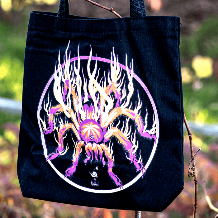Cordyceps Tarantula Tote Bag by The Roving House