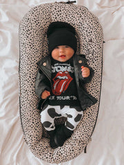 Cow Spots Leggings and/or Knot Beanie