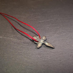 Cross vajra Phurba - 1.57" - Tibetan Buddhist vajra, view 4