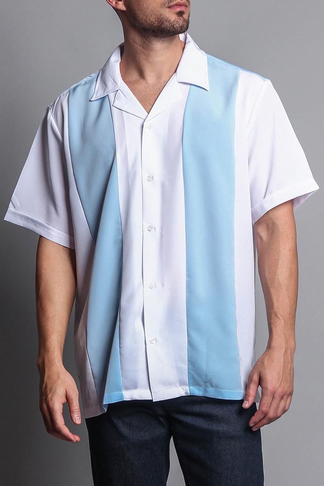Light Blue/White / Small