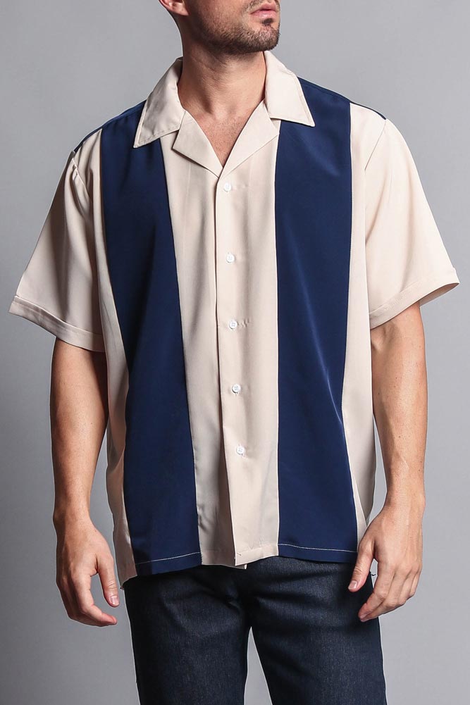Navy/Beige / Small