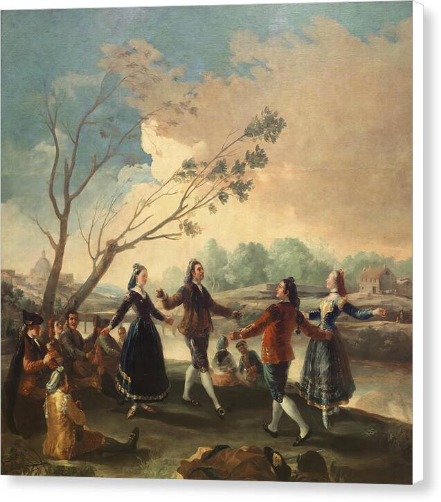 Dance on the Bank of the Manzanares - Canvas Print
