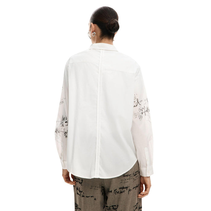 Image 3 : Vue d'ensemble chemise Desigual femme motif rayé, style décontracté chic — delvale