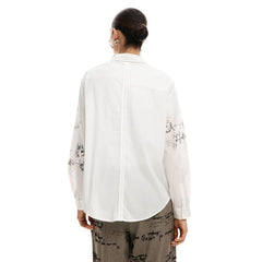Image 3 : Vue d'ensemble chemise Desigual femme motif rayé, style décontracté chic — delvale