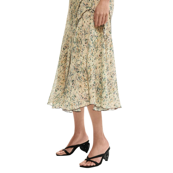Image 3 : Jupe Desigual femme beige colorée, vue d'ensemble — Delvale