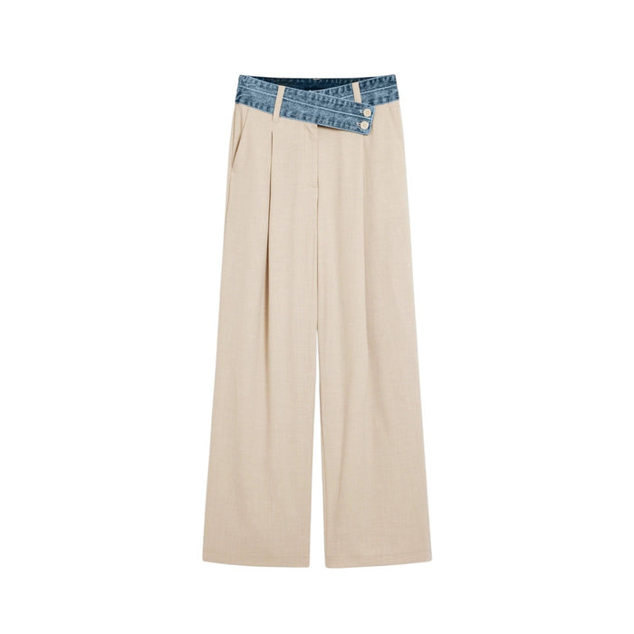 Image 3 : Vue d'ensemble pantalon femme Desigual beige style décontracté — delvale