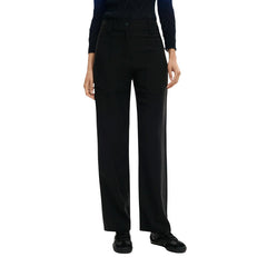 Image 1 : Pantalon Desigual femme noir en viscose, vue de face — delvale