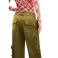 Image 3 : Vue d'ensemble du pantalon Desigual vert pour femme style moderne — delvale