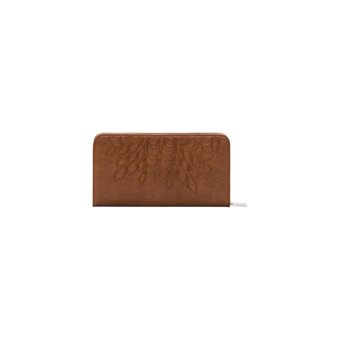 Image 3 : Vue d'ensemble du portefeuille Desigual femme marron dimensions 19x10x2 cm — Delvale