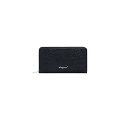 Image 1 : Portefeuille Desigual femme noir en polyester avec fermeture éclair — Delvale