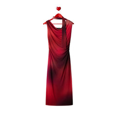 Image 2 : Détail robe Desigual fuchsia en polyester stretch avec encolure bateau — delvale