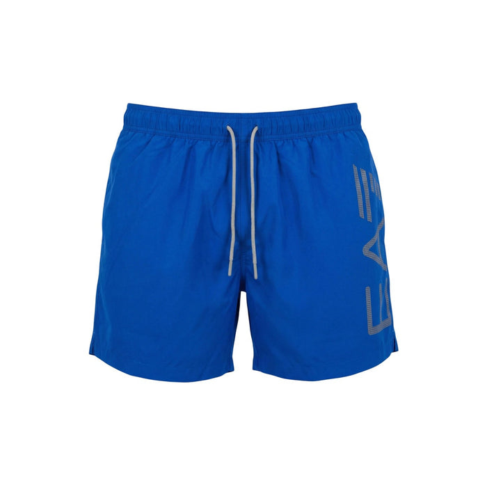 Image 3 : Détail motif imprimé maillot de bain Ea7 homme bleu polyester — Delvale