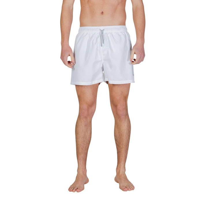 Image 5 : Fermeture lacets ajustable short de bain Ea7 homme bleu — Delvale