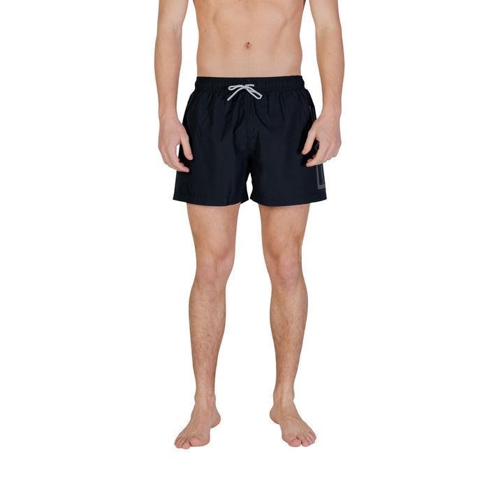 Image 6 : Vue arrière maillot de bain Ea7 homme bleu motif imprimé — Delvale