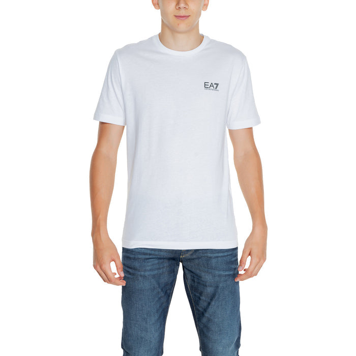 Image 5 : Détail matière coton t-shirt Ea7 homme gris qualité italienne — Delvale