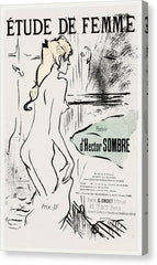 Etude de Femme - Canvas Print