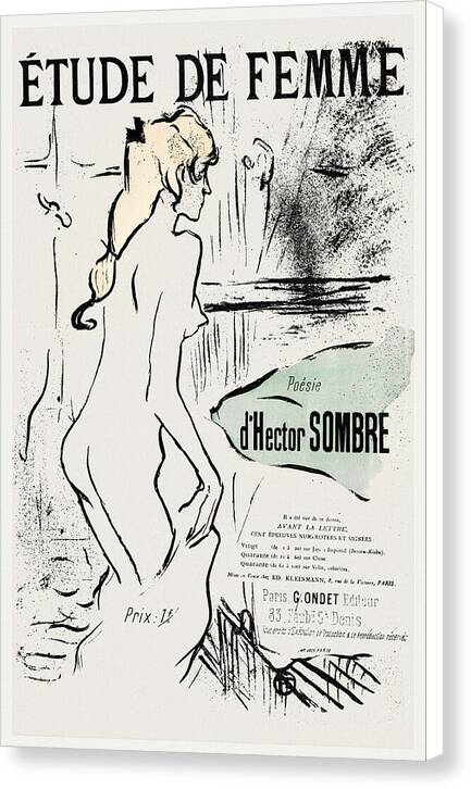 Etude de Femme - Canvas Print
